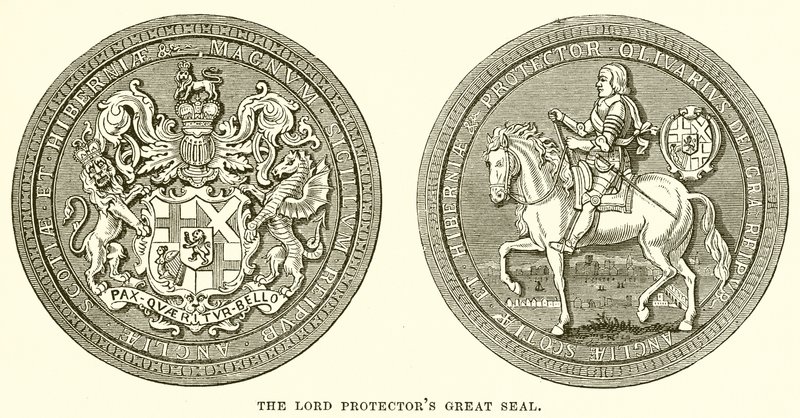 Das große Siegel des Lordprotektors von English School