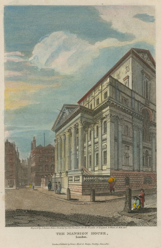 Das Mansion House, London von English School