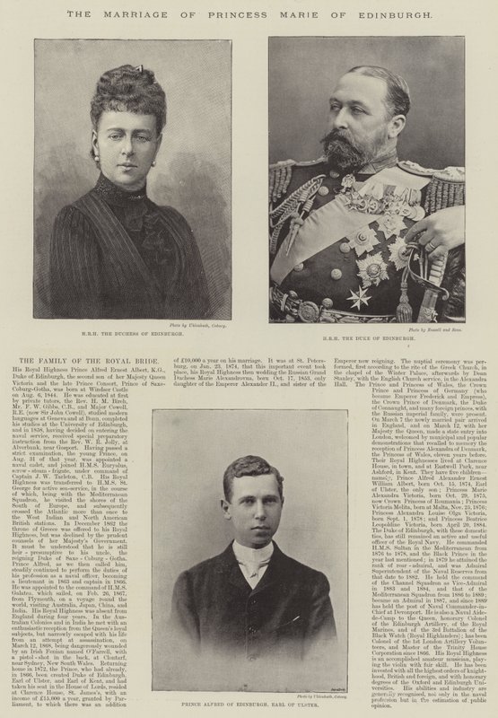 Die Hochzeit von Prinzessin Marie von Edinburgh von English School