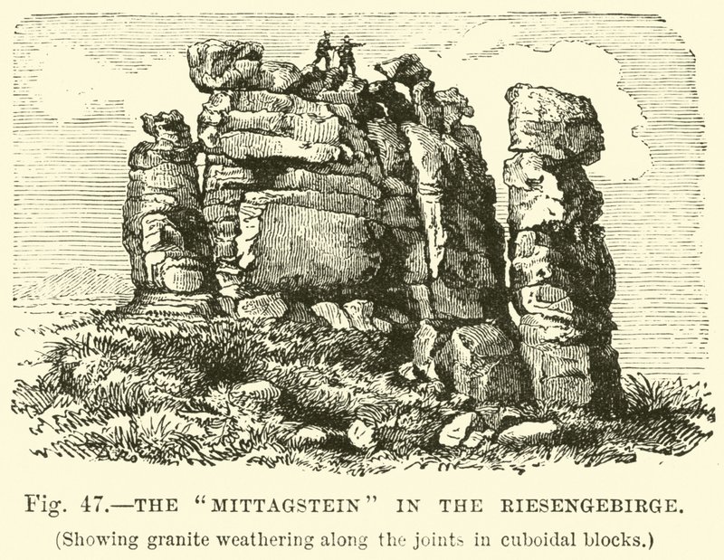 Der Mittagstein im Riesengebirge von English School