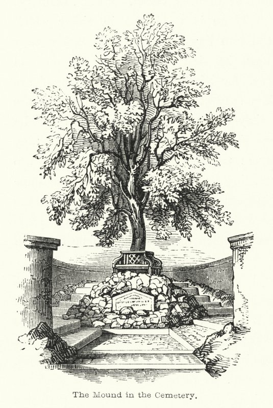 Der Hügel im Friedhof (Gravur) von English School