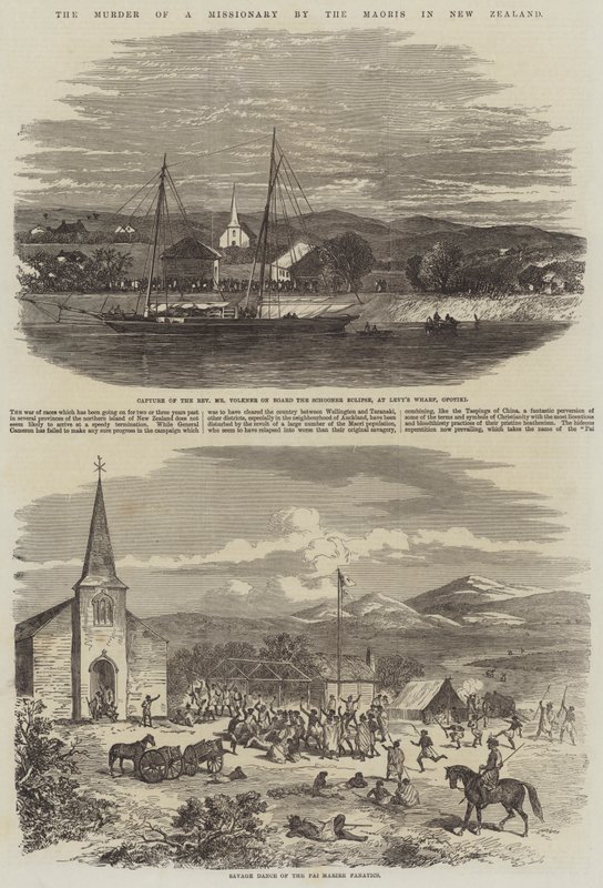Die Ermordung eines Missionars durch die Maoris in Neuseeland von English School