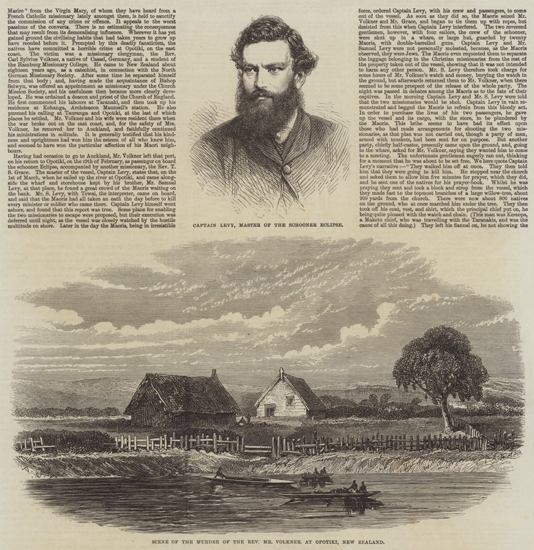 Die Ermordung eines Missionars durch die Maoris in Neuseeland von English School