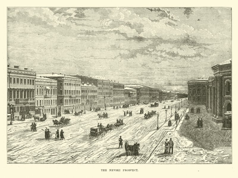 Der Newski-Prospekt von English School