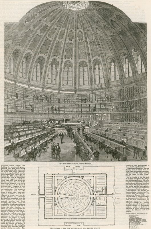 Der neue Lesesaal, British Museum von English School