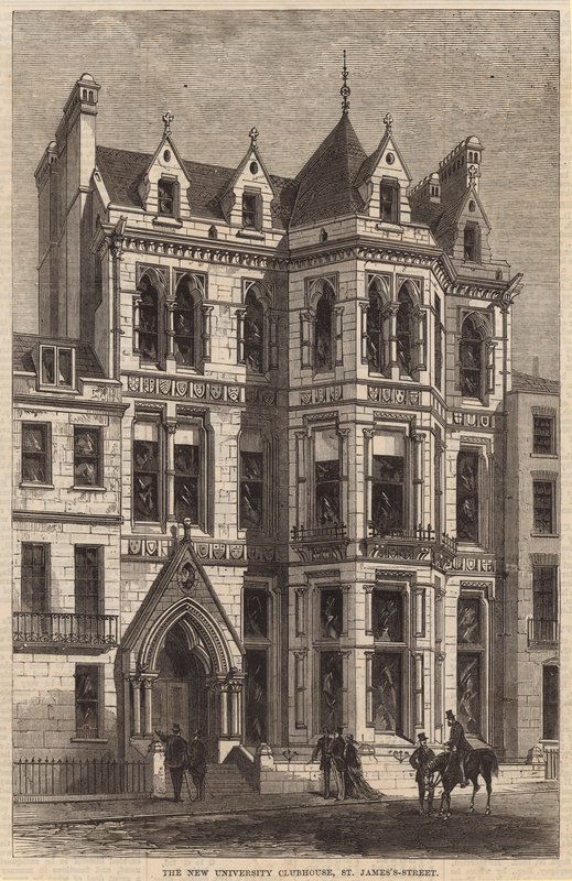 Das Neue Universitätsclubhaus, St Jamess Street von English School