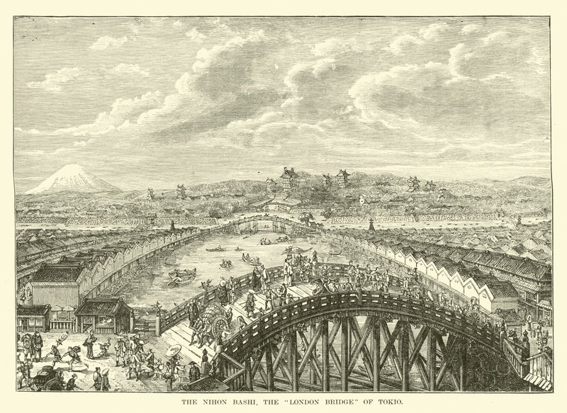 Die Nihon Bashi, die London Bridge von Tokio von English School