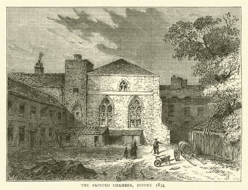 Die bemalte Kammer, vor 1834 von English School