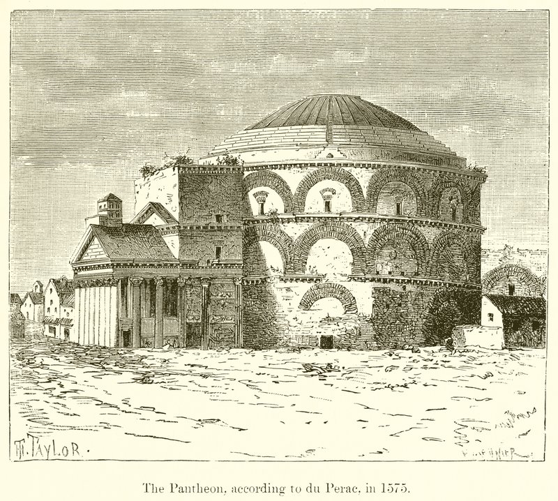Das Pantheon, nach du Perac, 1575 von English School