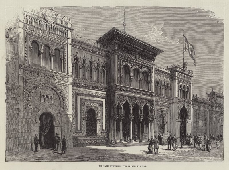Die Pariser Ausstellung, der spanische Pavillon von English School