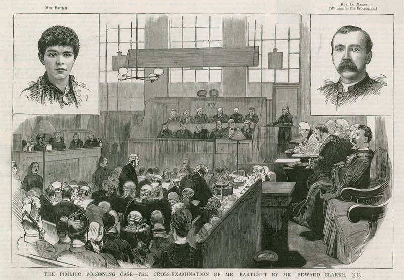 Der Pimlico-Vergiftungsfall, das Kreuzverhör von Mr. Bartlett durch Mr. Edward Clarke QC von English School