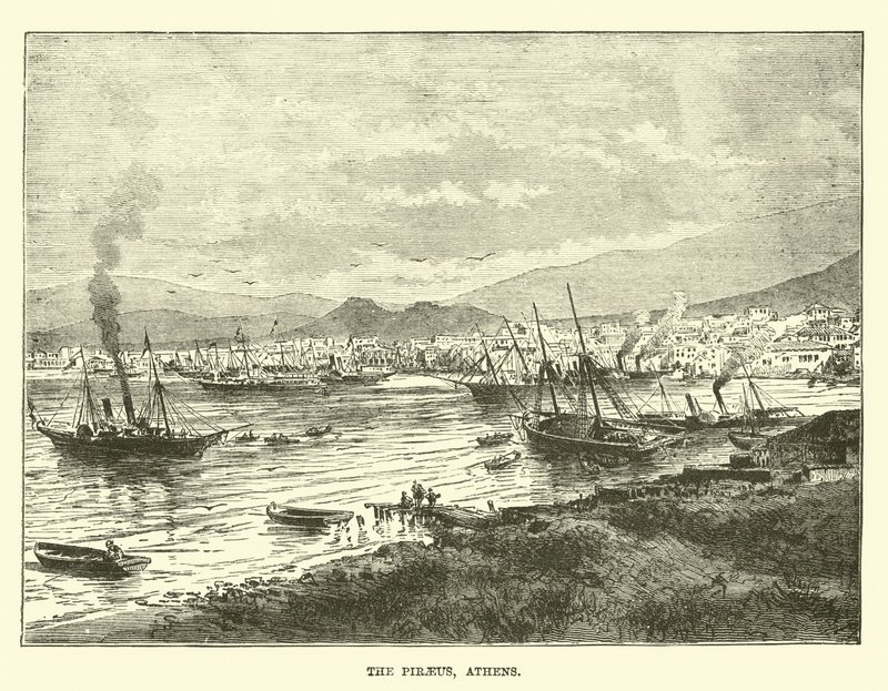 Der Hafen von Piräus, Athen von English School