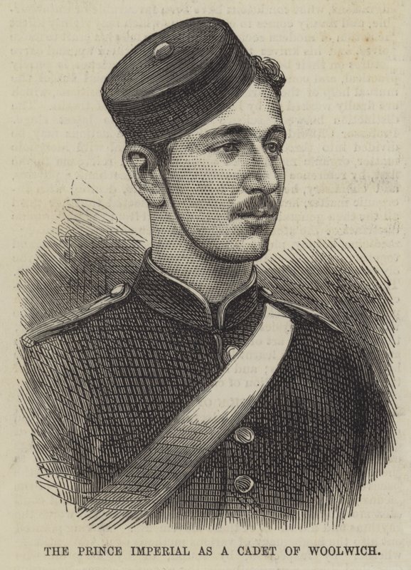 Der Prinz Imperial als Kadett von Woolwich von English School