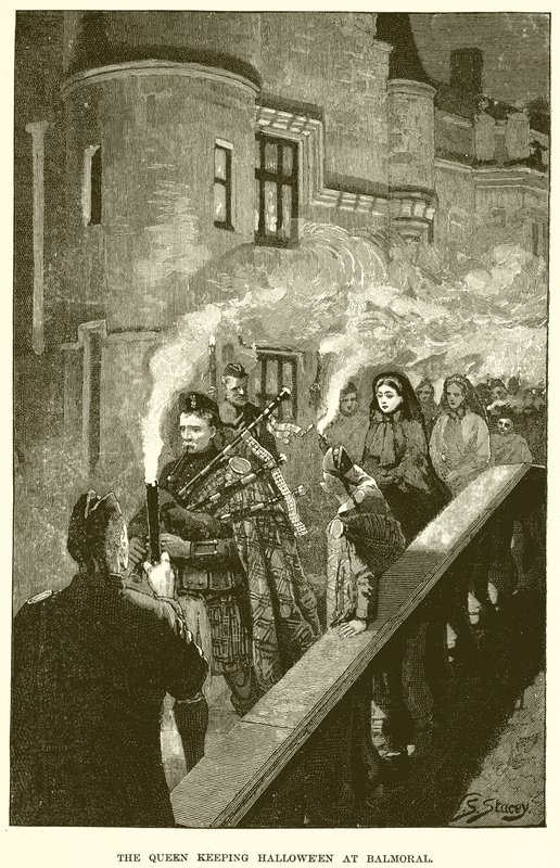 Die Königin feiert Halloween in Balmoral von English School
