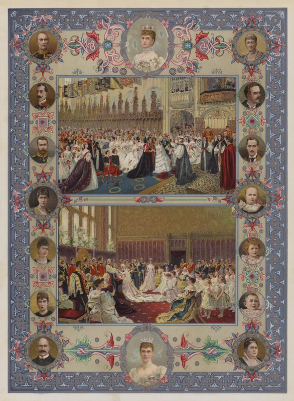 Das Jubiläum der Königin (Chromolithografie) von English School