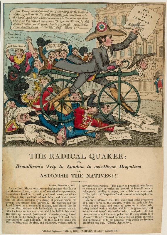 Der radikale Quäker oder Broadbrims Reise nach London, um den Despotismus zu stürzen und die Einheimischen zu erstaunen!!! von English School