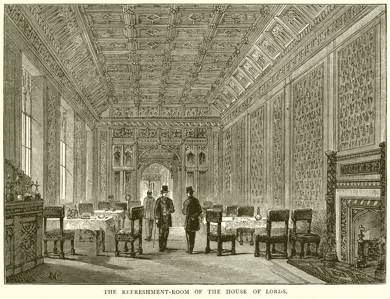 Der Erfrischungsraum des House of Lords von English School