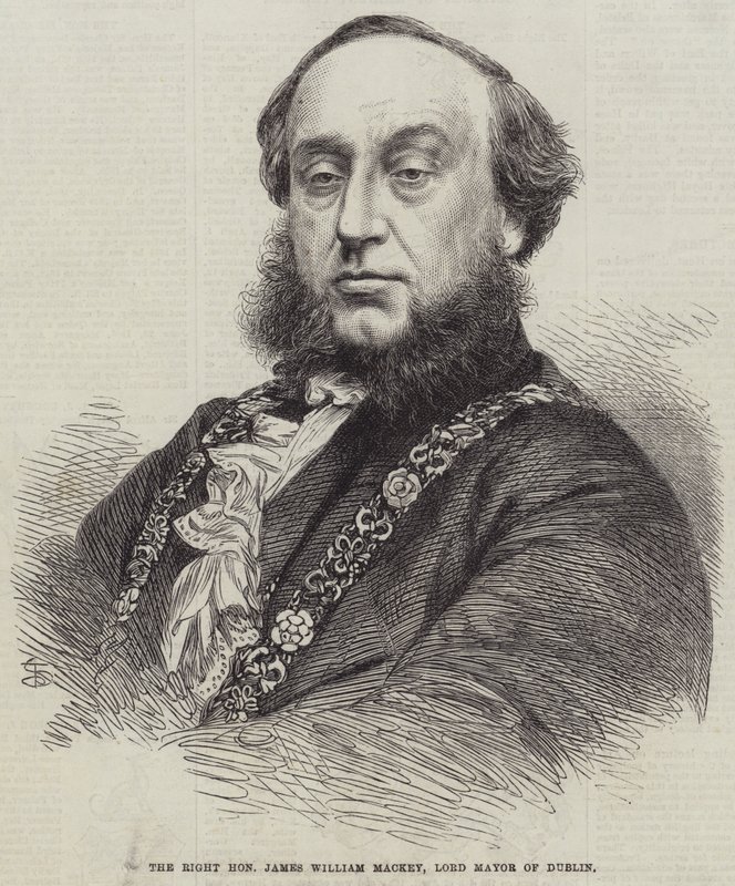 Der hochwürdige James William Mackey, Lord Mayor von Dublin (Stich) von English School