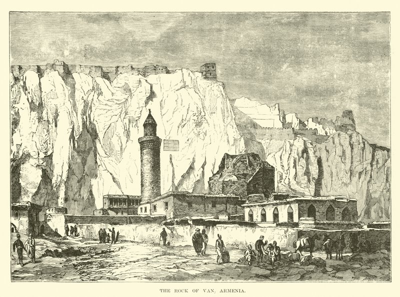 Der Felsen von Van, Armenien von English School