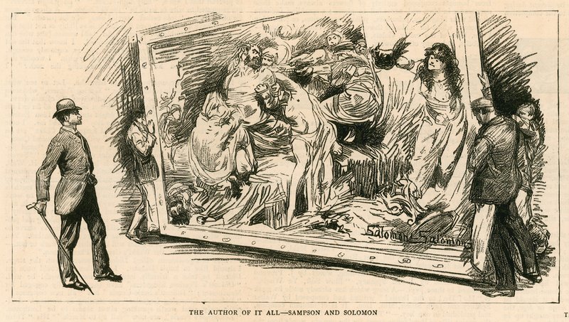 Die Royal Academy, London; Der Urheber von allem - Sampson und Solomon von English School