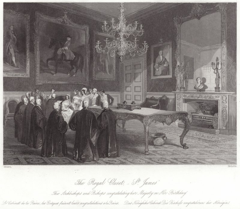 Der königliche Schrank im St. James Palace von English School