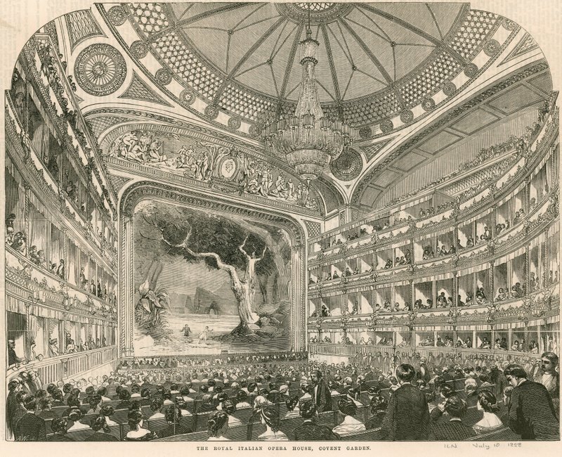 Das Königliche Italienische Opernhaus, Covent Garden, London von English School