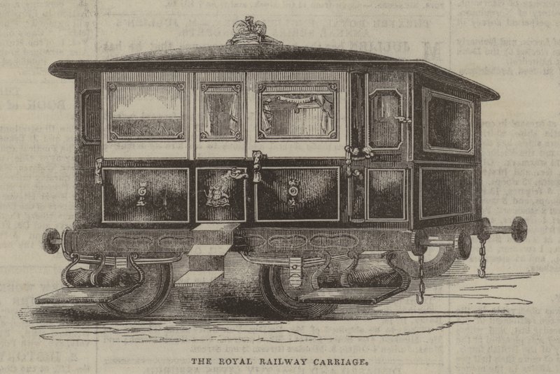 Die königliche Eisenbahnwagen von English School