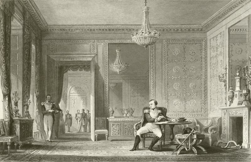Der Salon der Abdankung, Fontainebleau von English School