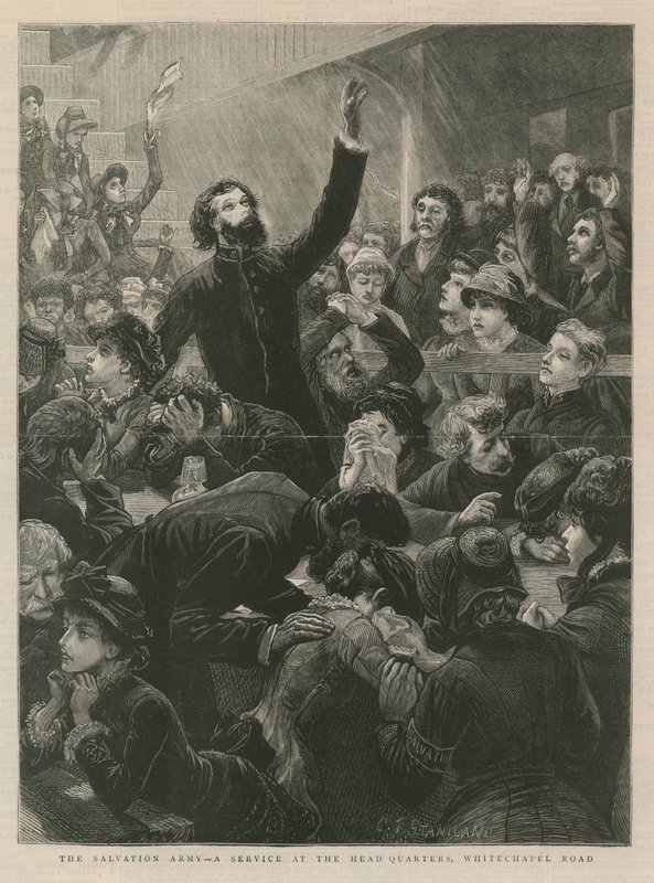 Die Heilsarmee - ein Gottesdienst im Hauptquartier an der Whitechapel Road von English School