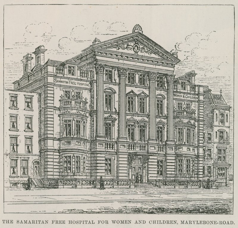 Das Samaritan Free Hospital für Frauen und Kinder, Marylebone Road von English School