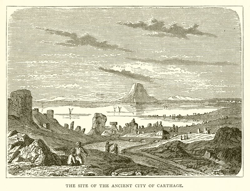 Der Ort der antiken Stadt Karthago von English School
