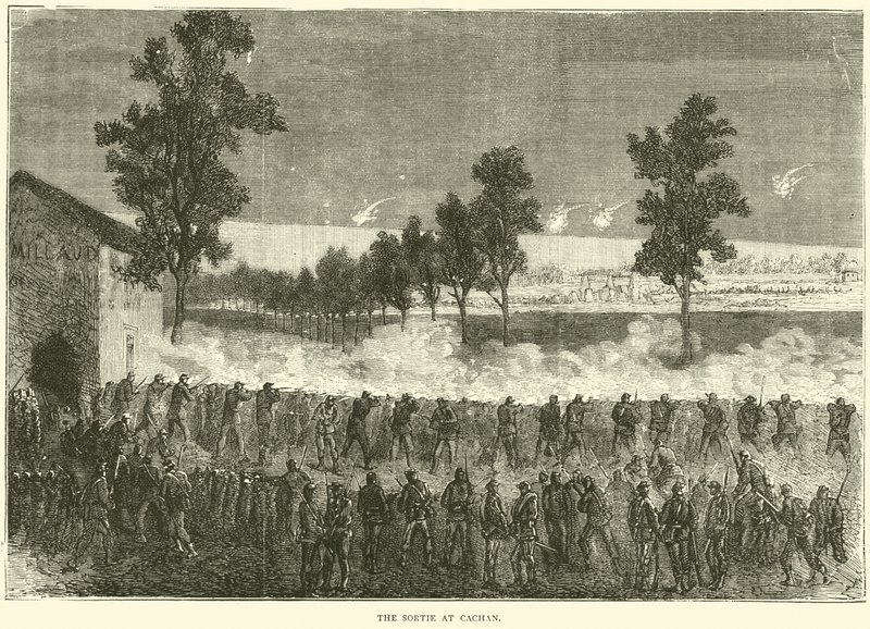 Der Ausfall bei Cachan, Oktober 1870 von English School