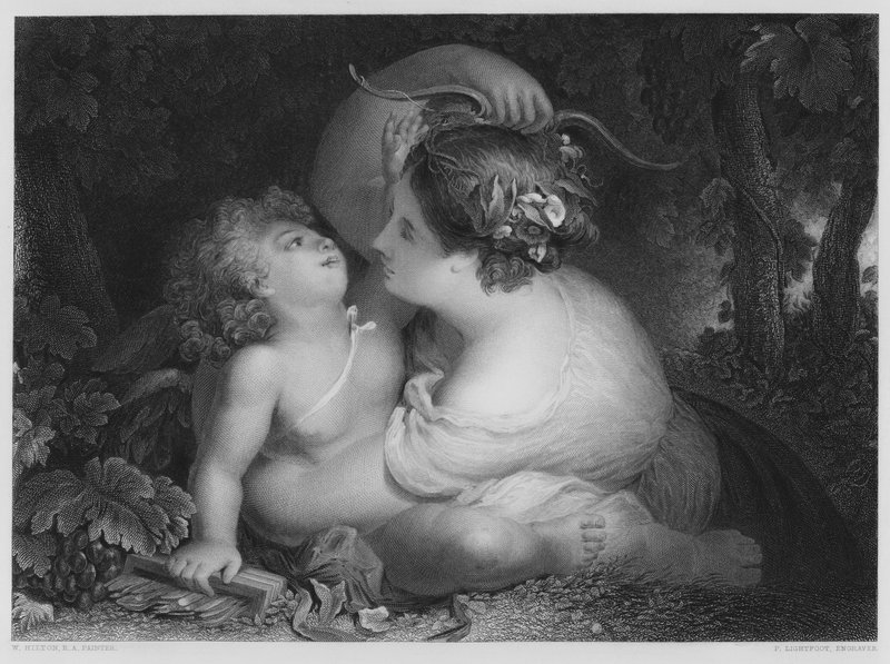 Der gestohlene Bogen (Detail) von English School