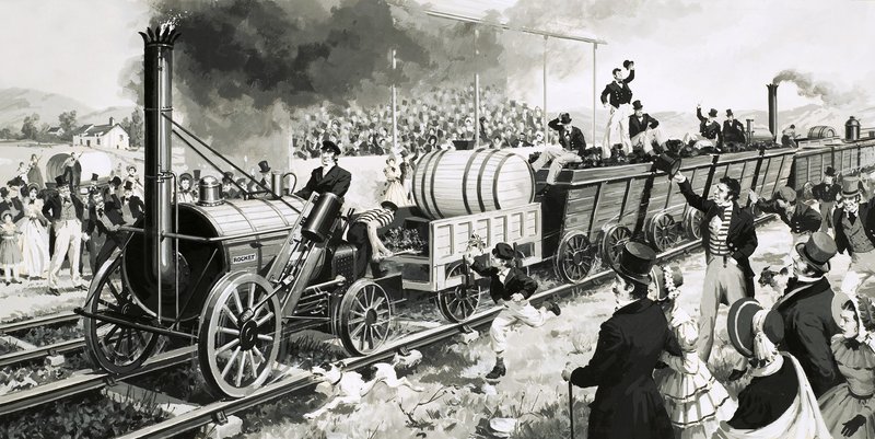 Die Geschichte des Dampfes: Züge auf Probe. Stephensons 