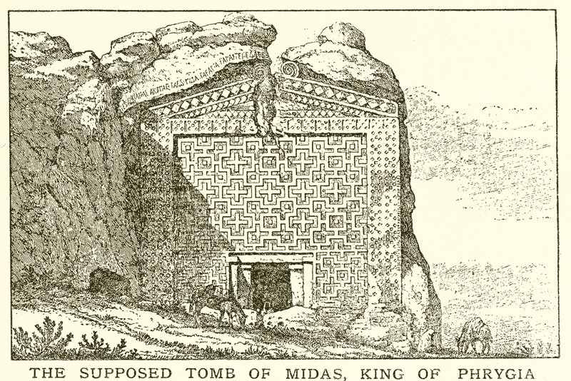 Das vermeintliche Grab von Midas, König von Phrygien von English School