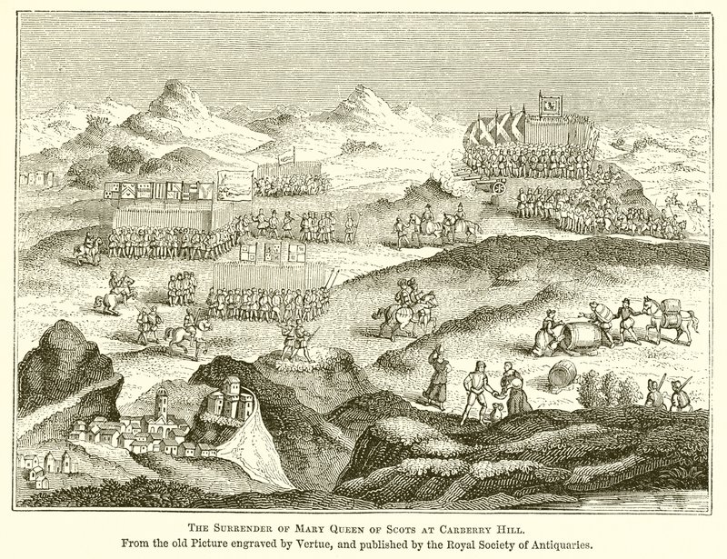 Die Kapitulation von Maria Stuart bei Carberry Hill von English School