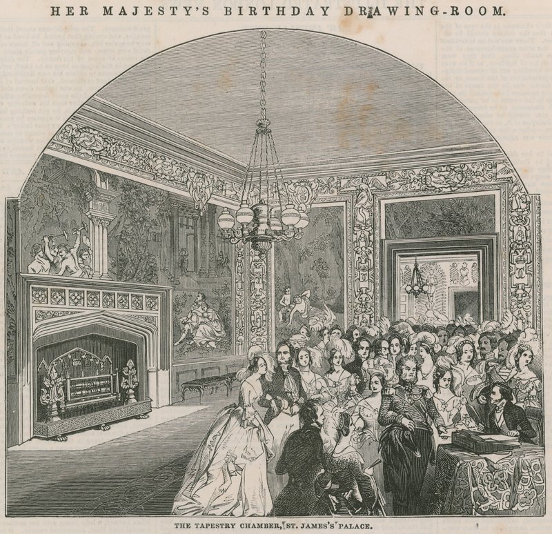 Der Tapisserie-Saal im St Jamess Palace von English School