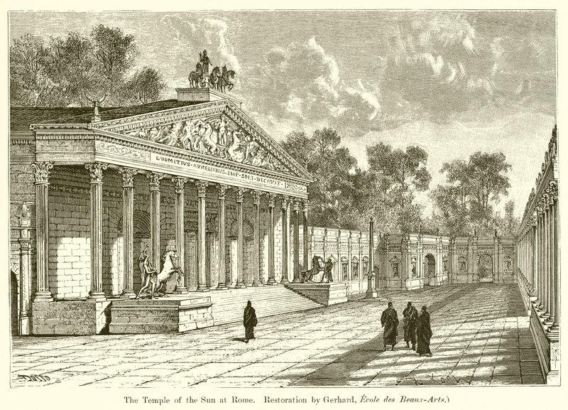 Der Sonnentempel in Rom (Restaurierung von Gerhard) von English School