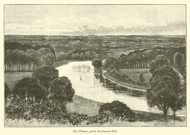Die Themse von Richmond Hill von English School