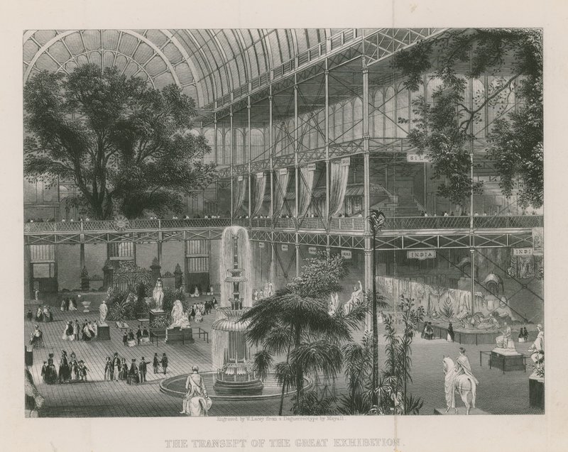 Das Transept der Großen Ausstellung, nach Süden blickend von English School