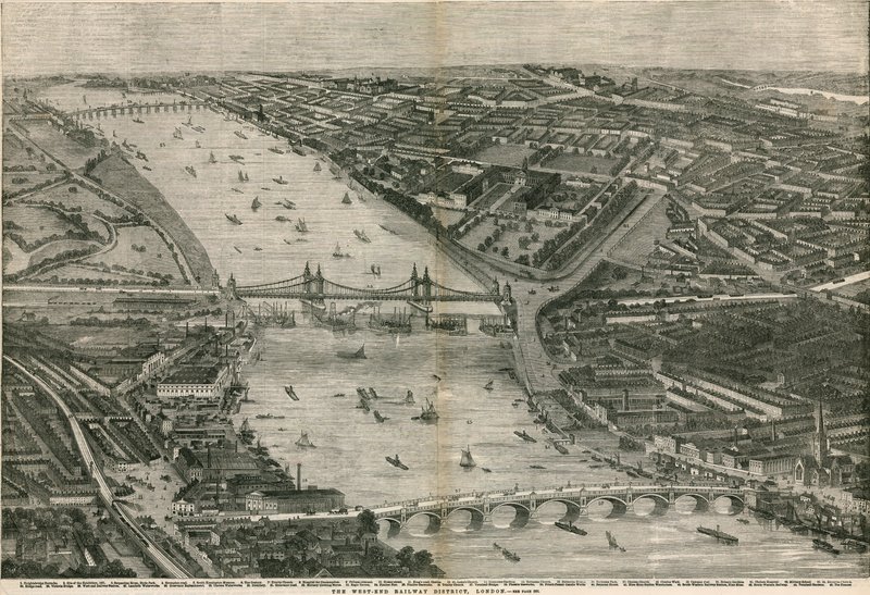 Das West End Eisenbahnviertel, London von English School