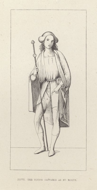 Der junge Raphael als St. Rochus von English School