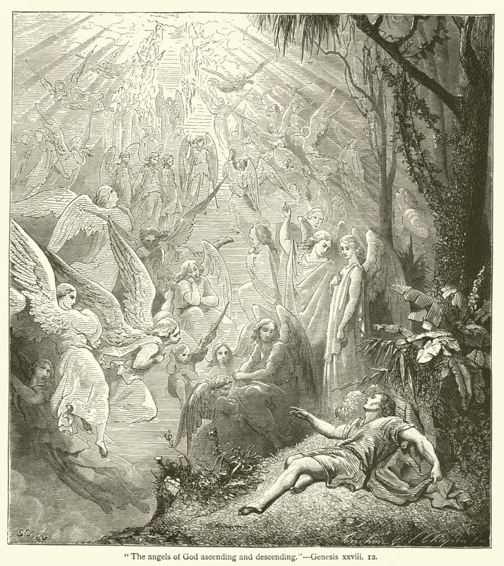 "Die Engel Gottes steigen auf und nieder", Genesis, xxviii von English School