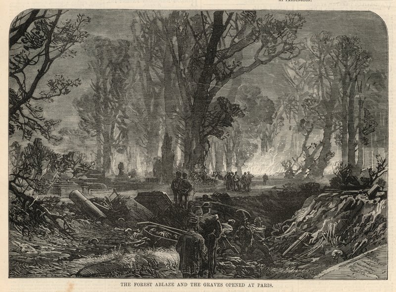 Der Wald brennt und die Gräber öffnen sich in Paris von English School