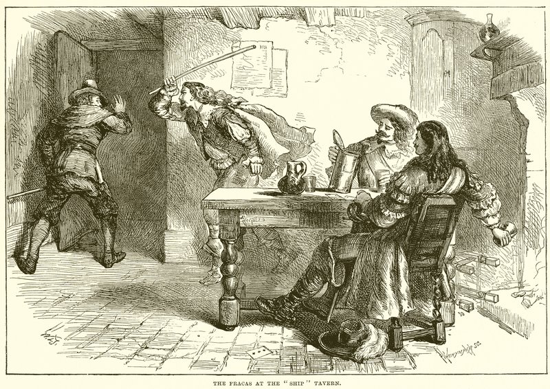 Der Tumult in der Schiffstaverne von English School