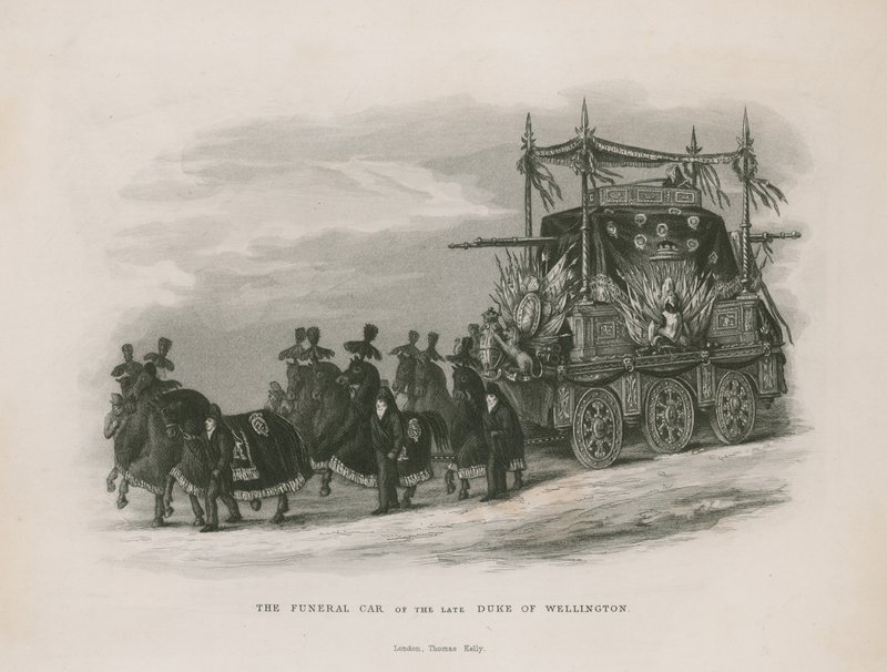 Der Leichenwagen des verstorbenen Herzogs von Wellington von English School