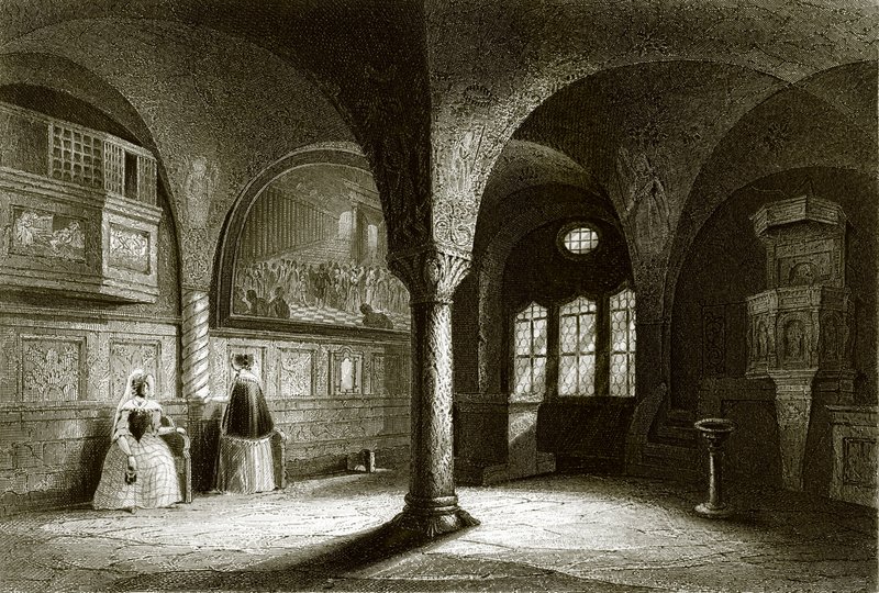 Das Innere der Wartburgkapelle von English School