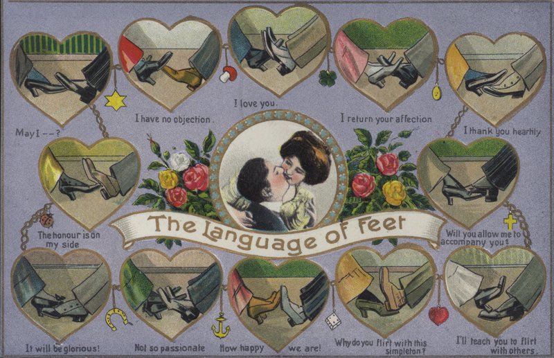 Die Sprache der Füße, Flirten durch Fußspiel von English School