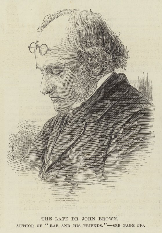 Der verstorbene Dr. John Brown, Autor von "Rab und seine Freunde" (Gravur) von English School