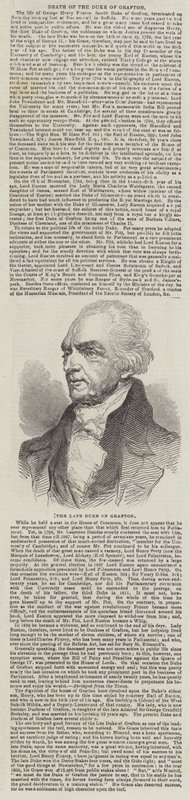 Der verstorbene Herzog von Grafton von English School